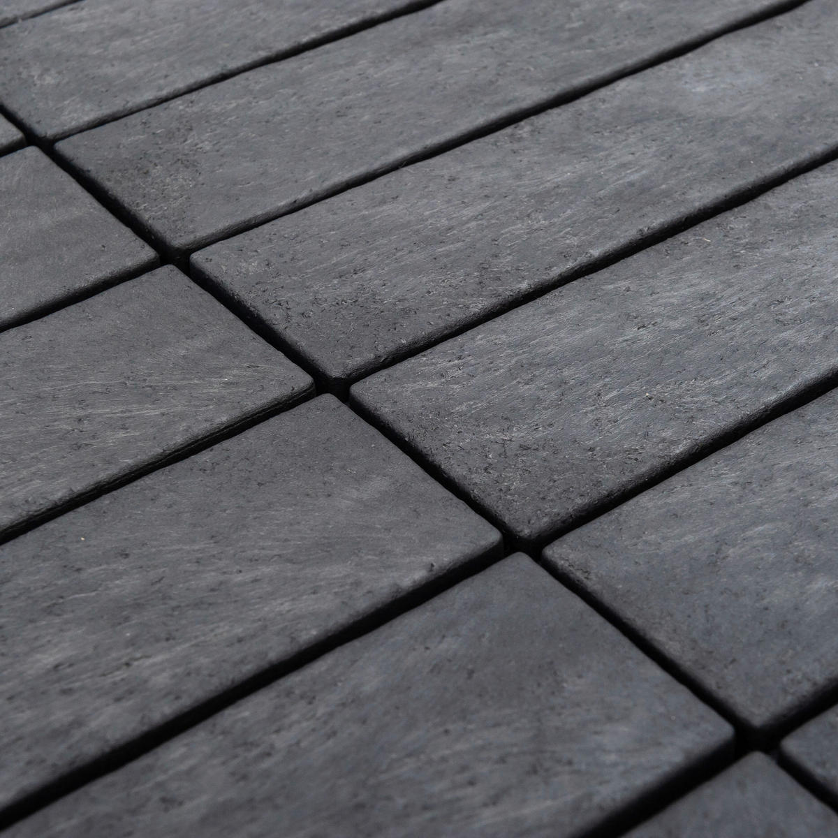 TERRASSENFLIESE GRAPHITE 30X30CM 6-ER SET  - Graphitfarben, MODERN, Kunststoff (31,3/31,3/9cm)