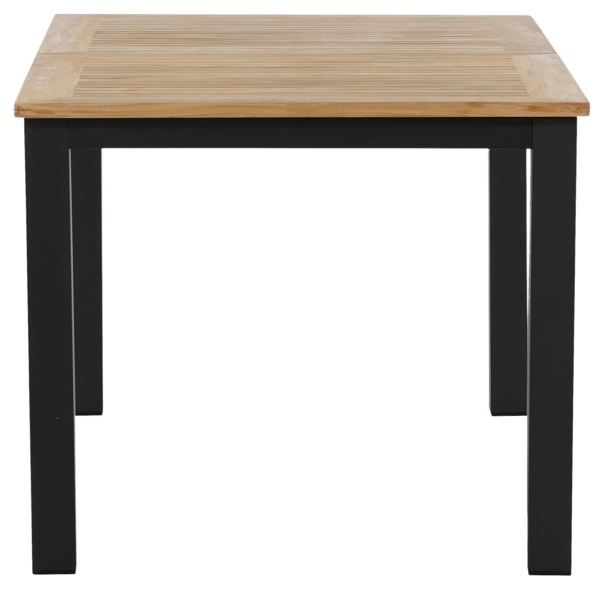 UTEBORD trä, metall rektangulär  - teakfärg/svart, Klassisk, metall/trä (210/90/75cm) - Gardenson