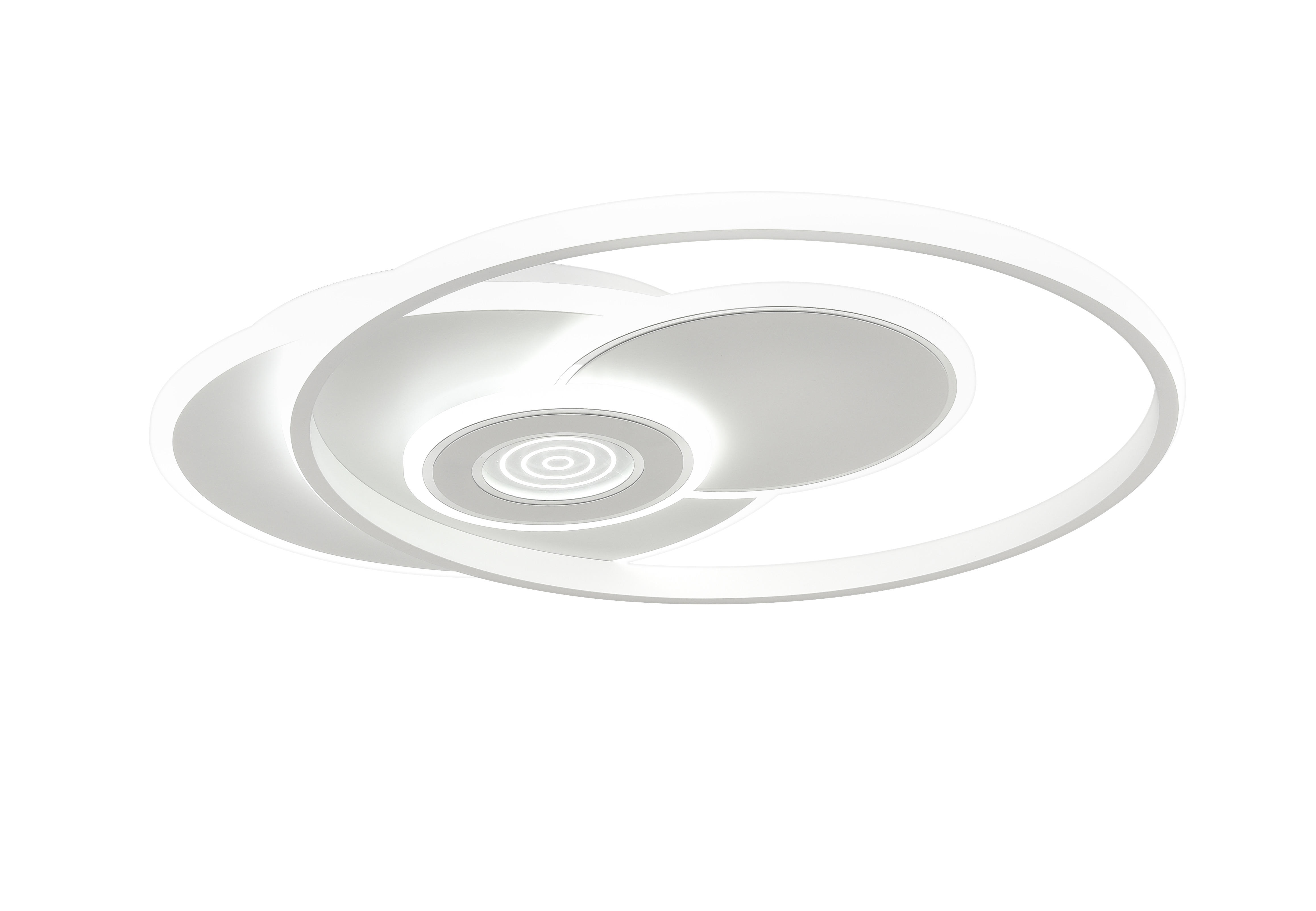 LED-DECKENLEUCHTE 50 W    54/45/6 cm  - Weiß, Design, Kunststoff/Metall (54/45/6cm) - Novel