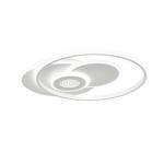 LED-DECKENLEUCHTE Space Ring  - Weiß, Design, Kunststoff/Metall (54/45/6cm) - Novel