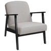 SESSEL Webstoff Grau, Beige, Schwarz    - Beige/Schwarz, Natur, Holz/Textil (63/78/78cm) - Livetastic
