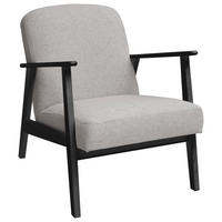 SESSEL Webstoff Grau, Beige, Schwarz    - Beige/Schwarz, Natur, Holz/Textil (63/78/78cm) - Livetastic