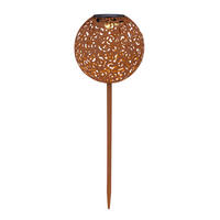 SOLARLEUCHTE 18,5/54 cm   - Rostfarben/Schwarz, Basics, Metall (18,5/54cm) - Globo