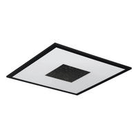 LED-DECKENLEUCHTE 44,5/44,5/5 cm   - Schwarz/Weiß, Basics, Kunststoff/Metall (44,5/44,5/5cm) - Eglo