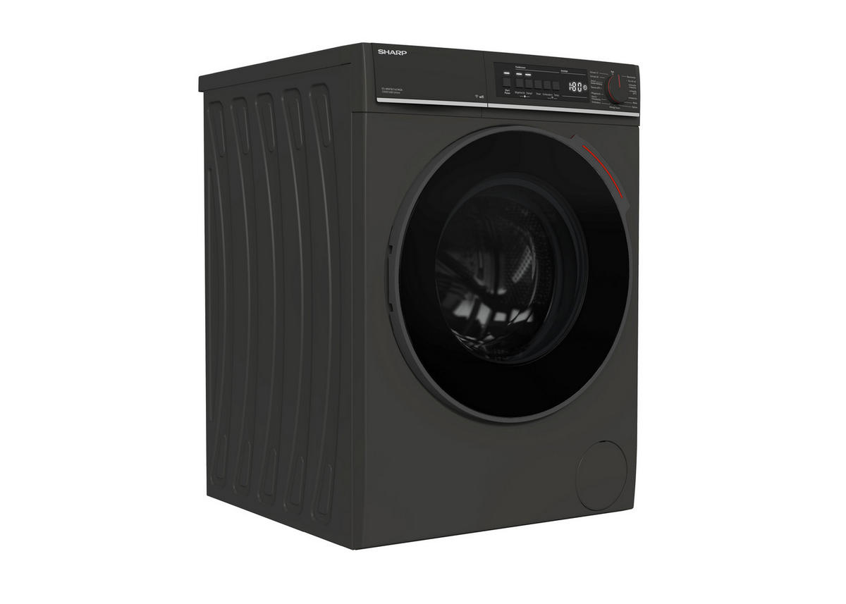 WASCHMASCHINE ES-WNFB214CMDA-DE  - Schwarz, Basics, Glas/Metall (59.7/84.5/63.2cm) - Sharp