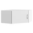 AUFSATZSCHRANK 80/40/80 cm  - Alufarben/Weiß, KONVENTIONELL, Holzwerkstoff/Kunststoff (80/40/80cm) - Xora