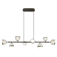 LED-HÄNGELEUCHTE 109/24/120 cm    - Klar/Chromfarben, Konventionell, Kunststoff/Metall (109/24/120cm) - Globo