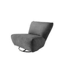 XXL-SESSEL in Cord Grau  - Schwarz/Grau, Trend, Textil/Metall (95/77/94cm) - Livetastic