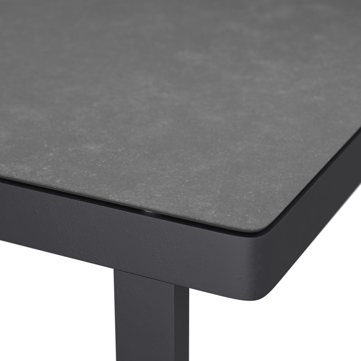 DINING-LOUNGESET 190/240 cm Aluminium  - Anthrazit, MODERN, Glas/Kunststoff (190/240cm) - Ambia Garden