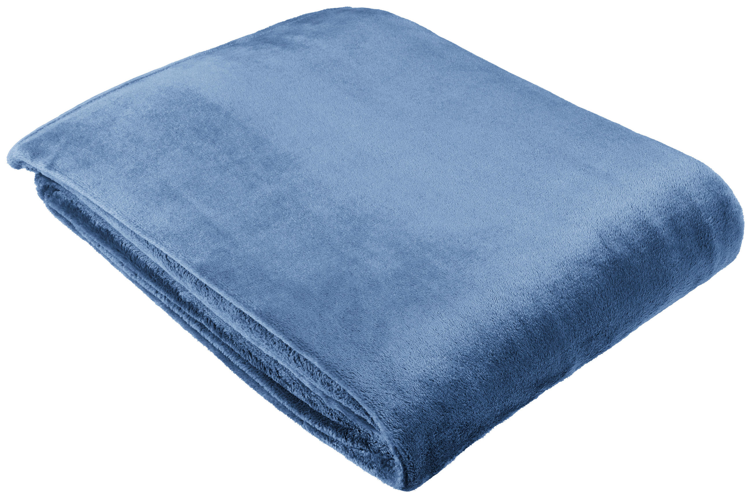 DECKE EMMA 140/190 cm  - Blau, Basics, Textil (140/190cm) - Novel