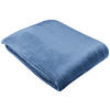 WOHNDECKE Emma 140/180 cm  - Blau/Blaugrau, Basics, Textil (140/180cm) - Novel