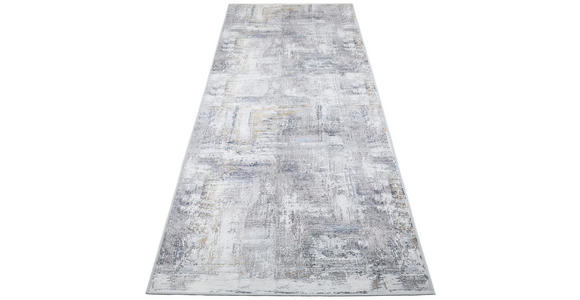 LÄUFER 80/200 cm Leo Grau - Grau, Design, Kunststoff/Textil (80/200cm) - Novel