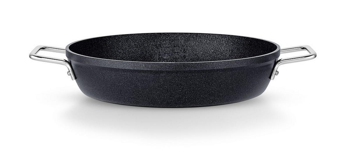 SERVIERPFANNE ADAMANT 28 cm  - Schwarz, Basics, Metall (28cm) - Fissler