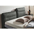 BOXSPRINGBETT 200/200 cm  in Dunkelgrau  - Dunkelgrau/Schwarz, Design, Textil/Metall (200/200cm) - Johann Jakob