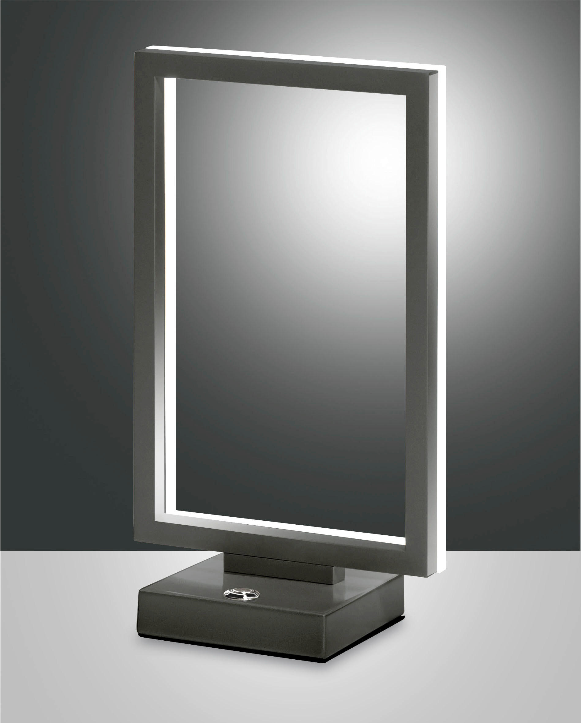 TISCHLEUCHTE Bard 17/11/30 cm   - Anthrazit, Basics, Kunststoff/Metall (17/11/30cm) - Fabas Luce