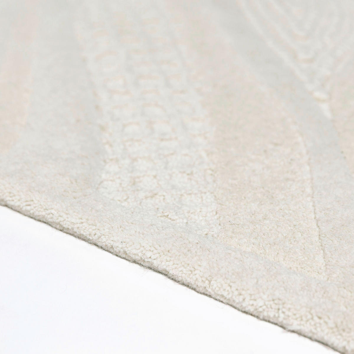 WOLLTEPPICH 140/200 cm Weiß  - Weiß, Basics, Textil (140/200cm)