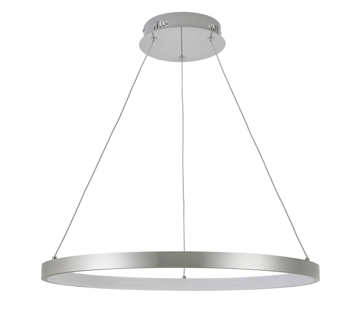 LED-HÄNGELEUCHTE 60/120 cm  - Alufarben, Design, Kunststoff/Metall (60/120cm) - Novel