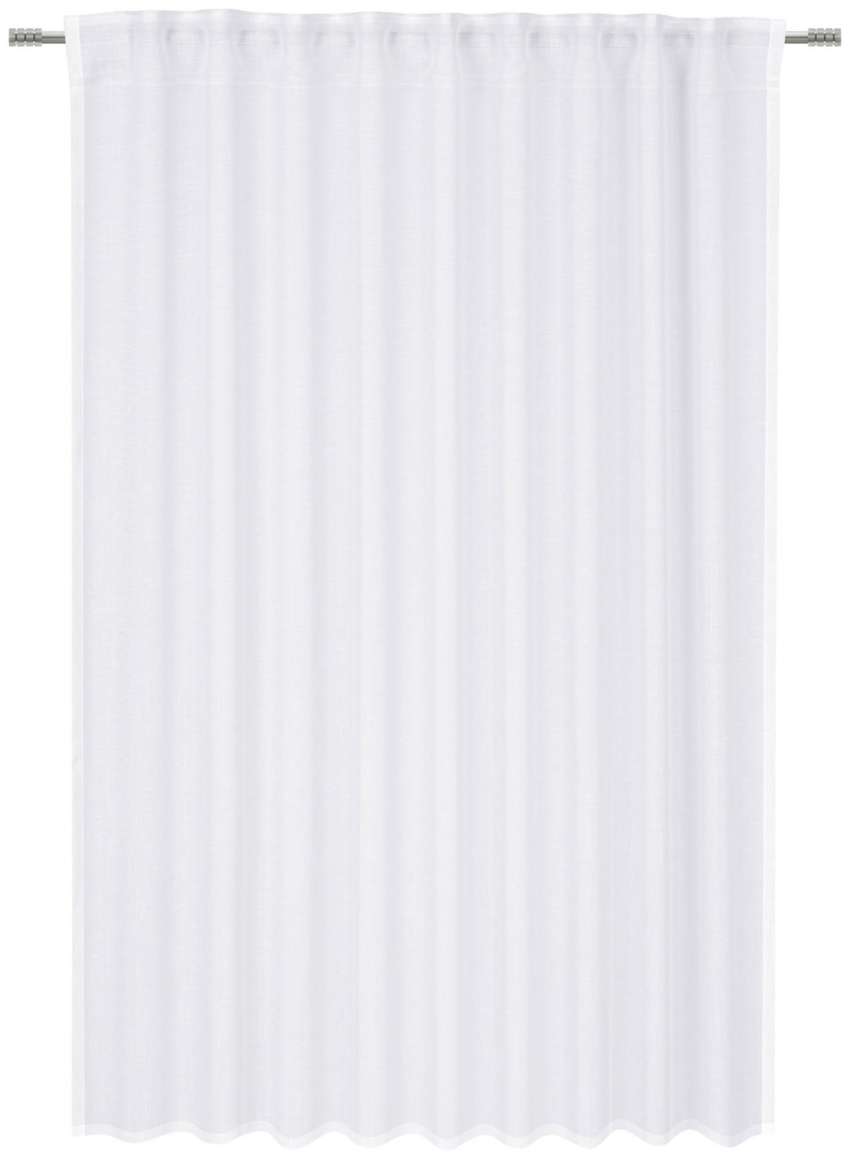 KOMBINIRANA ZAVESA  prosojno   140/160 cm  - bela, Basics, tekstil (140/160cm) - Esposa