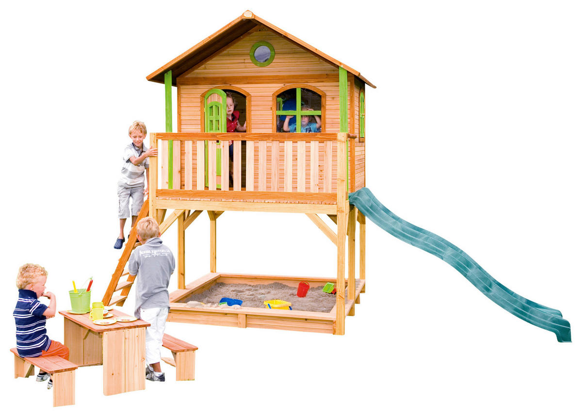 SPIELHAUS  - Braun/Grün, KONVENTIONELL, Holz (432/293/212cm) - Ambia Garden