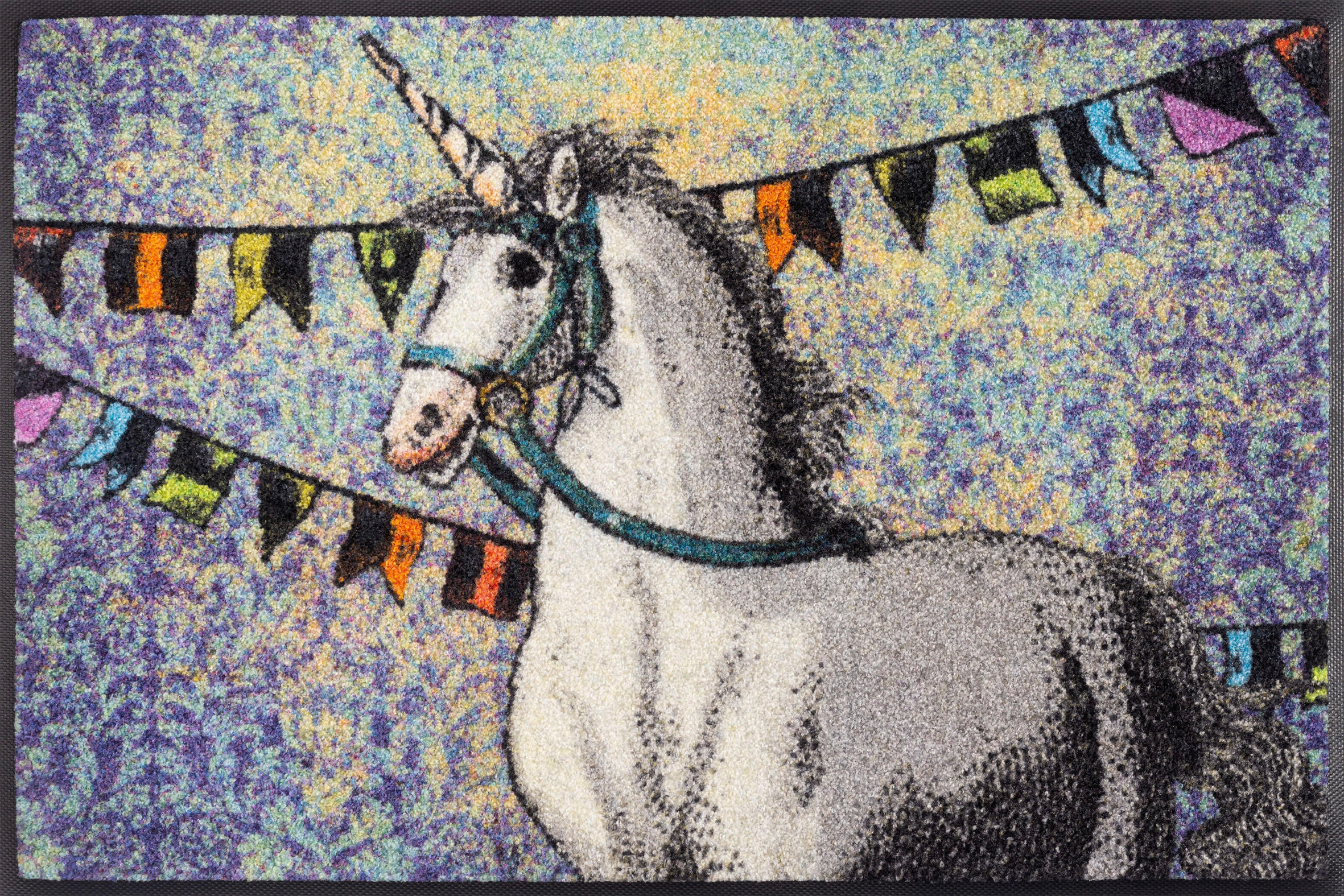 FUßMATTE 50/75 cm Unicorn  - Multicolor, Trend, Kunststoff/Textil (50/75cm) - wash+dry