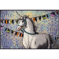 FUßMATTE 50/75 cm Unicorn  - Multicolor, Trend, Kunststoff/Textil (50/75cm) - wash+dry