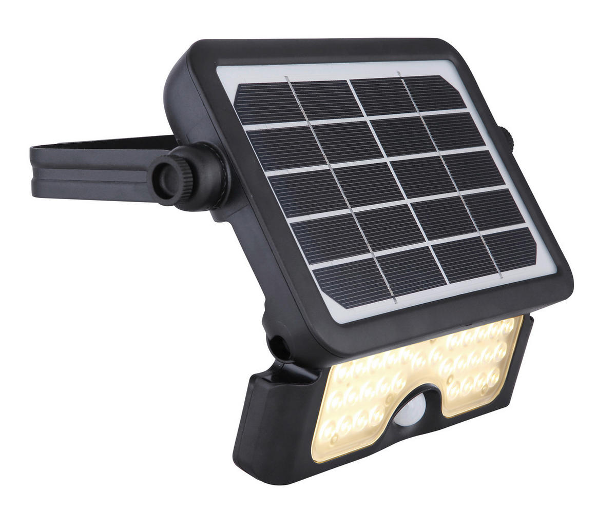 SOLARLEUCHTE - Schwarz, Basics, Kunststoff (23,2/15/3,4cm) - Globo