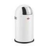 ABFALLSAMMLER PUSHBOY JUNIOR 22 L  - Edelstahlfarben/Weiß, KONVENTIONELL, Kunststoff/Metall (35/63cm) - Wesco