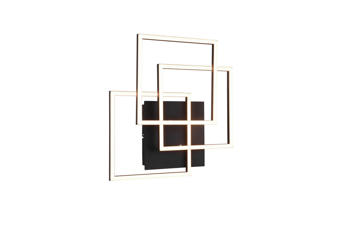STROPNÍ LED SVÍTIDLO, 39/10,00/42,0 cm - černá, Basics, kov (39/10,00/42,0cm)