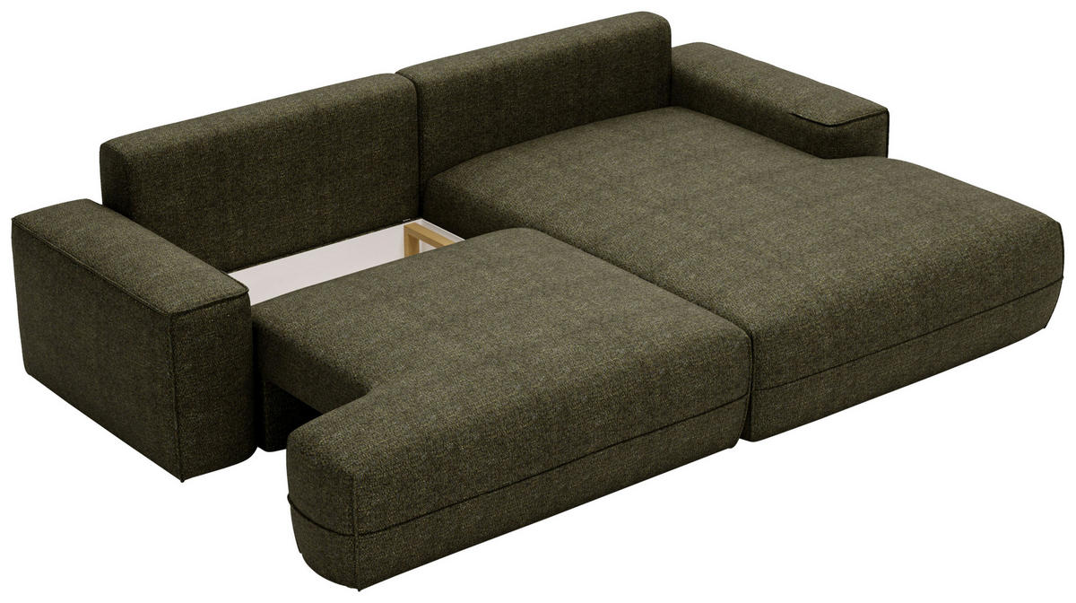 Freisteller von Livetastic ECKSOFA Grün Struktur.