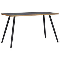 ÍRÓASZTAL  - fekete/méztölgy színű, Design, faalapú anyag/fém (138/50/70cm) - P & B