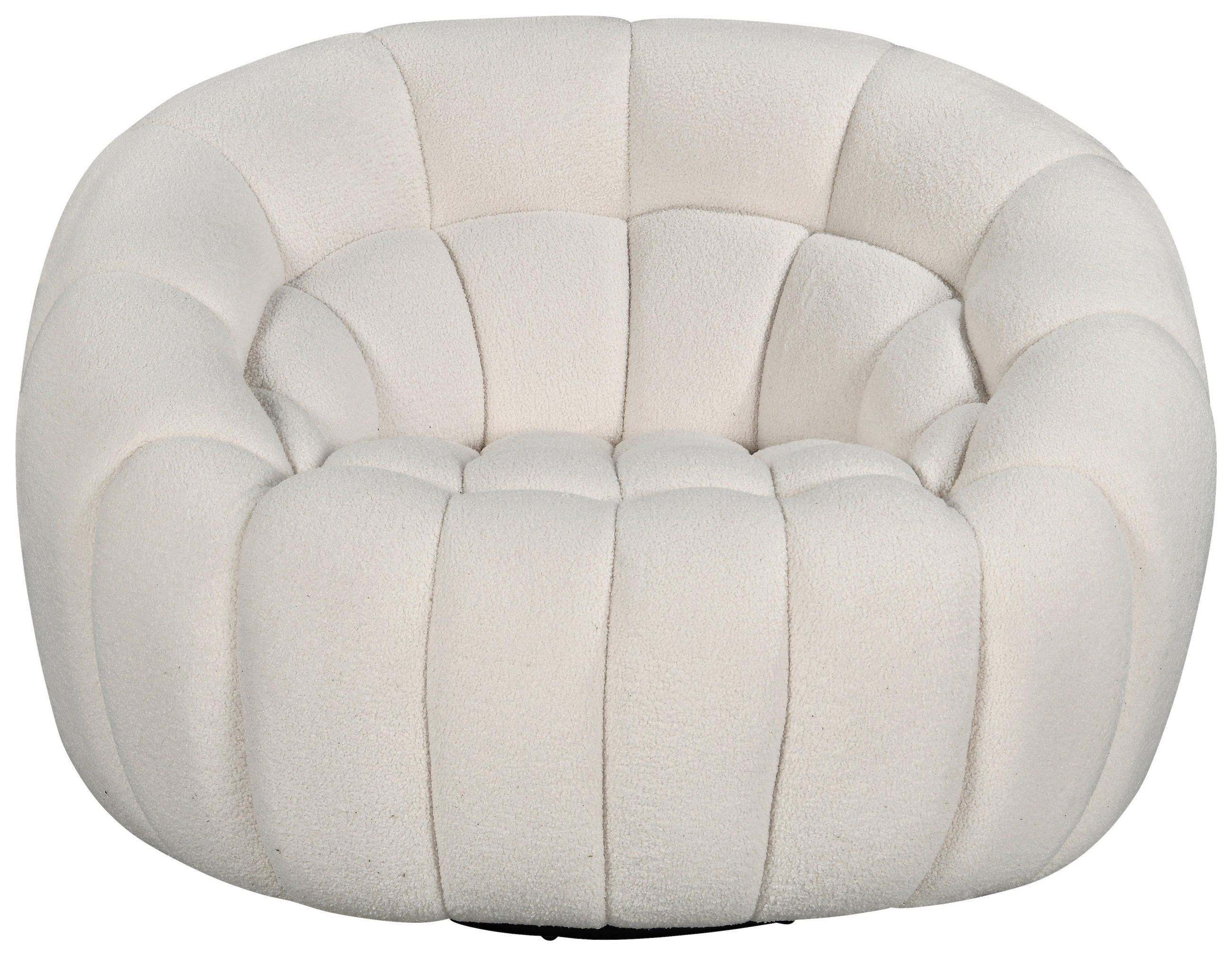 SESSEL Struktur Creme - Creme/Schwarz, Design, Textil (114/77/104cm) - Carryhome