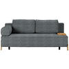 SCHLAFSOFA in Holz, Textil Dunkelgrau  - Dunkelgrau/Naturfarben, Design, Holz/Textil (211/88/102cm) - Niels Andersson