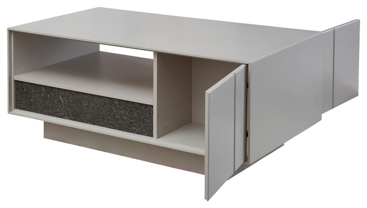 COUCHTISCH in Stein, Holzwerkstoff 110/60/45 cm  - Anthrazit/Hellgrau, Design, Holzwerkstoff/Stein (110/60/45cm) - Novel