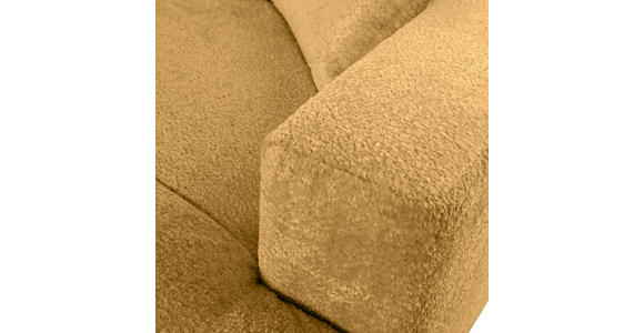 ECKSOFA  in Chenille Senfgelb  323/178 cm  - Senfgelb/Schwarz, MODERN, Kunststoff/Textil (323/178cm) - Carryhome