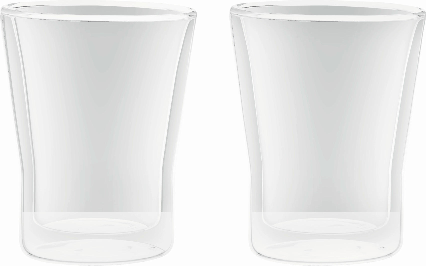 SADA SKLENIČEK 2 ks - čiré, Design, sklo (220ml) - Novel