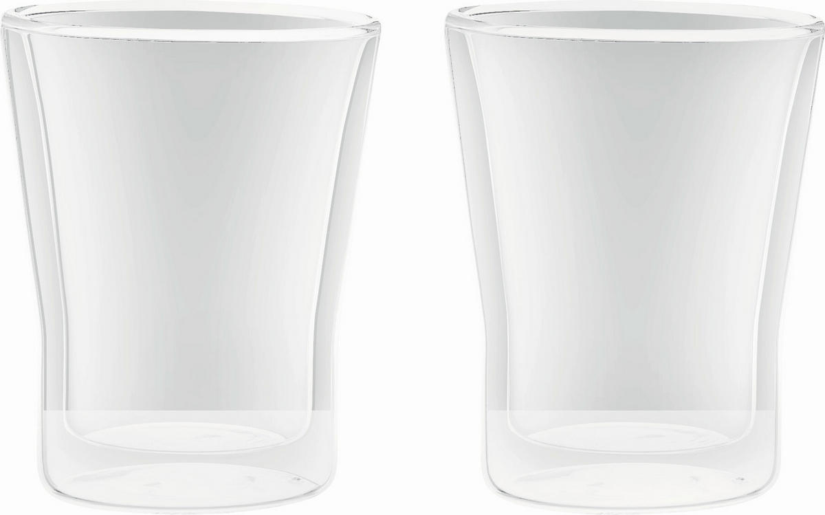 TEEGLÄSERSET 2-teilig  - Klar, Design, Glas (220ml) - Novel