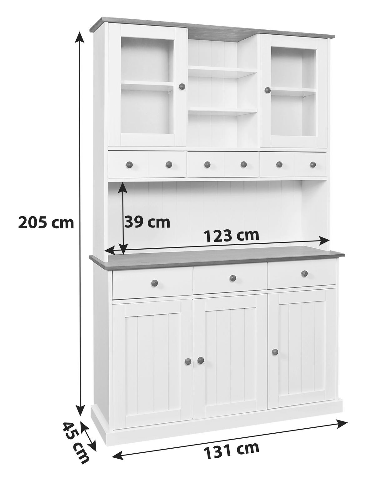 BIFE OMARA, bor rjava, bela - bela/rjava, Trend (131/205/45cm) - MID.YOU