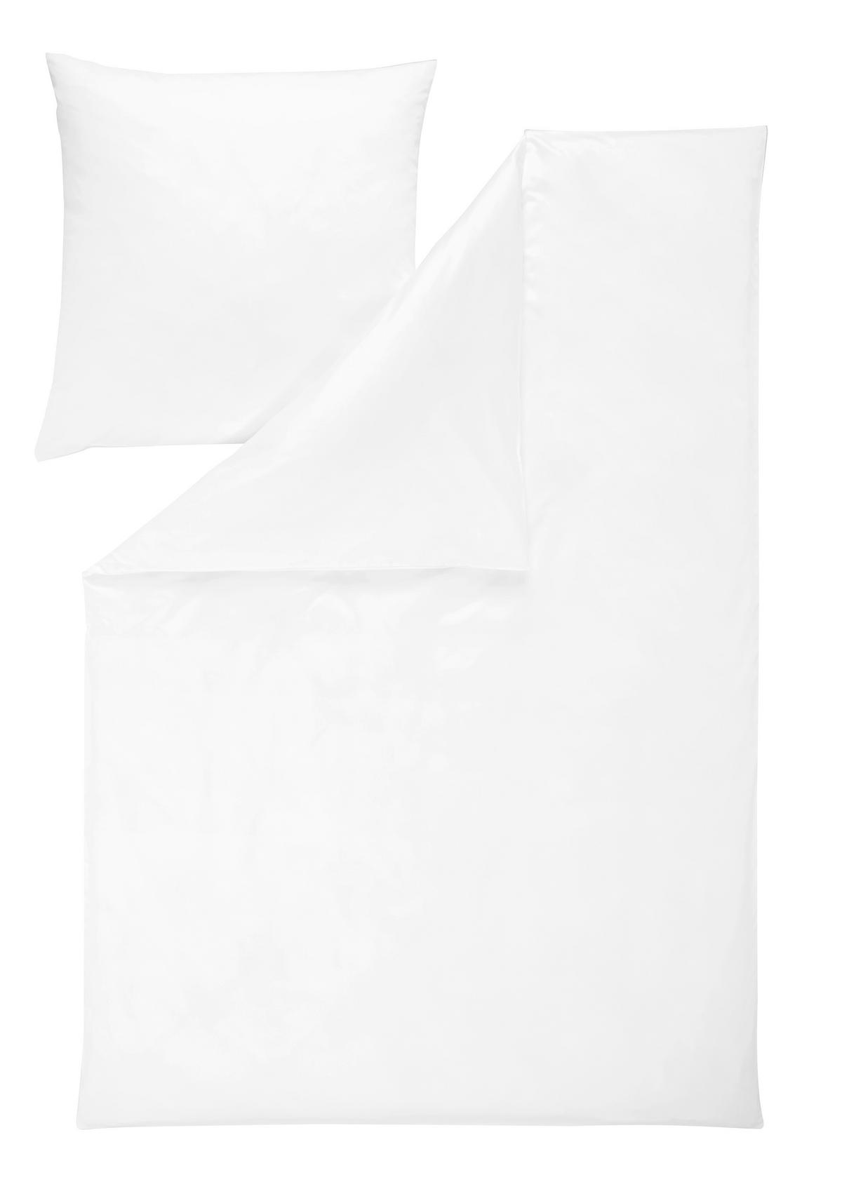 BETTWÄSCHE Atelier Makosatin 140/200 cm  - Weiß, Basics, Textil (140/200cm) - Estella