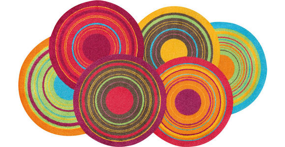 FLACHWEBETEPPICH 70/120 cm Cosmic Colours  - Multicolor, KONVENTIONELL, Kunststoff (70/120cm) - Esposa