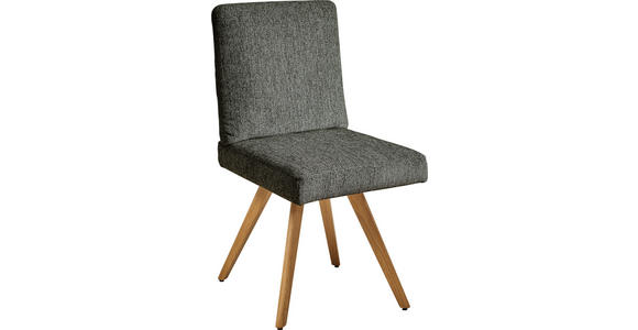 STUHL in Flachgewebe Holz, Textil - Eichefarben/Beige, Design, Holz/Textil (46/94/58cm) - Dieter Knoll