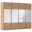 SCHWEBETÜRENSCHRANK 271/235/68 cm 4-türig Eiche Artisan  - Chromfarben/Eiche Artisan, Design, Holzwerkstoff/Metall (271/235/68cm) - Novel