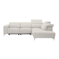 ECKSOFA Beige Flachgewebe  - Beige, Design, Textil/Metall (290/238cm) - Pure Home Lifestyle