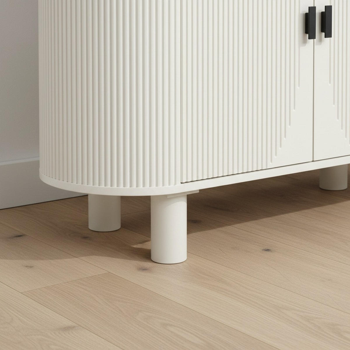 Comodă Cu Uși 180/80/40 cm  - bej/cașmir, Trend, lemn/metal (180/80/40cm) - Ambia Home