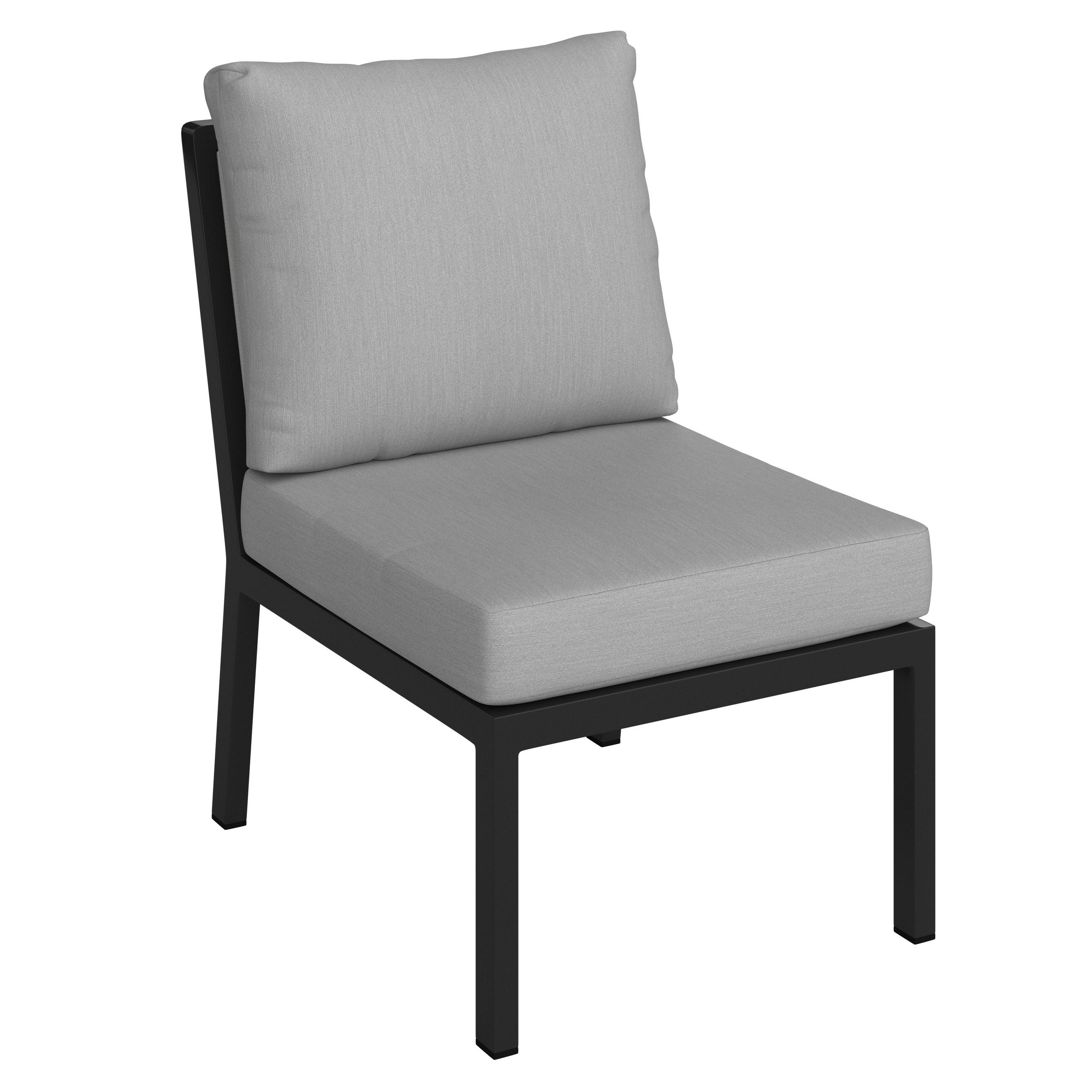 LOUNGEMITTELTEIL - Anthrazit/Grau, Design, Textil/Metall (57/85/80cm) - Amatio