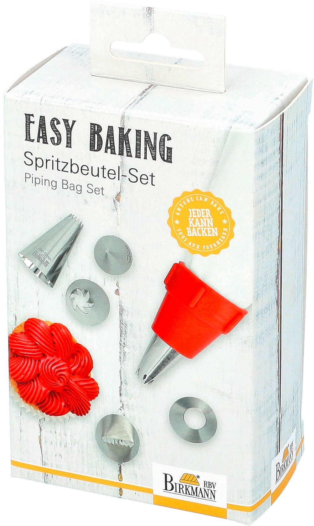 SPRITZBEUTEL - Rot/Weiß, Basics, Kunststoff (8,5/15,7/5,5cm) - Birkmann