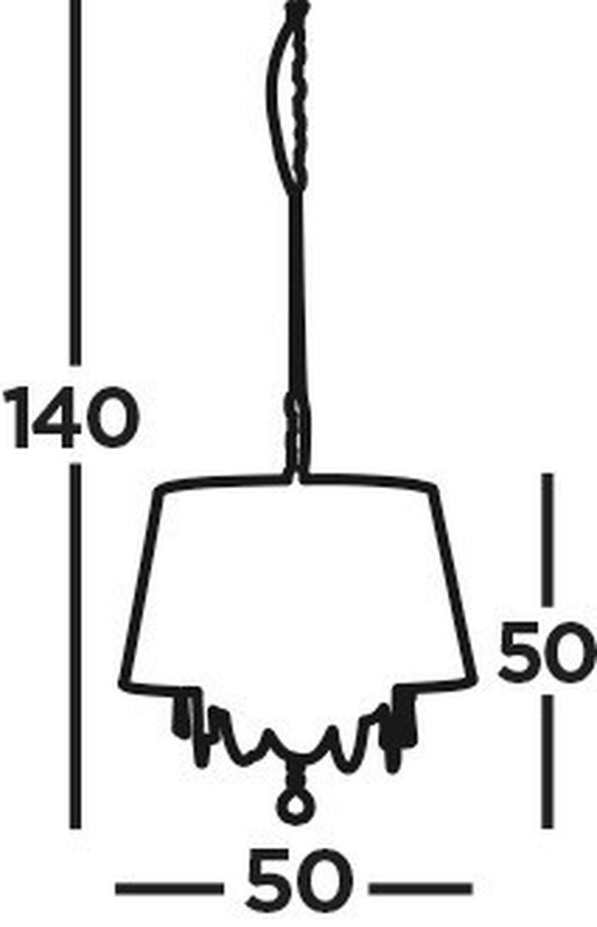 HÄNGLAMPA VENETIAN 50/140 cm  - kromfärg, Design, metall/glas (50/140cm)