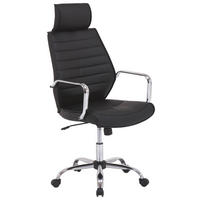 STOLICA OKRETNA  crna  metal, tekstil  - crna, Design, metal/tekstil (60/115-124,5/65cm) - Xora