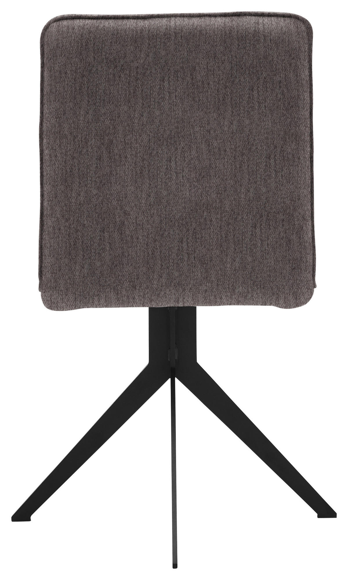 STUHL  in Stahl Webstoff  - Dunkelbraun/Schwarz, Design, Textil/Metall (46,5/87/64cm) - Voleo