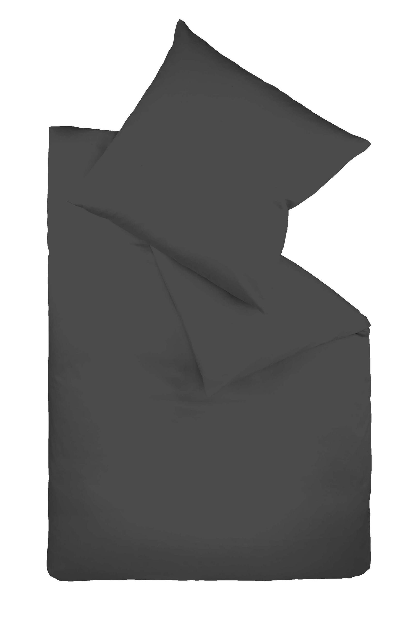 BETTWÄSCHE Satin 240/220 cm  - Anthrazit, Basics, Textil (240/220cm) - Fleuresse