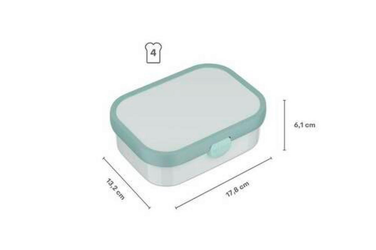 PAUSENSET lunchset campus (pu+bd) - stitch  - Graublau/Gelb, KONVENTIONELL, Kunststoff (20,5/7,5/18,8cm) - Mepal